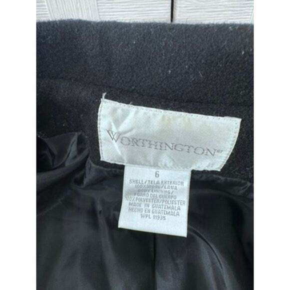 VTG "Worthington" 100% Wool Women SZ 6 Old Money Quiet Luxury Hepburn Class Lady - Picture 9 of 11